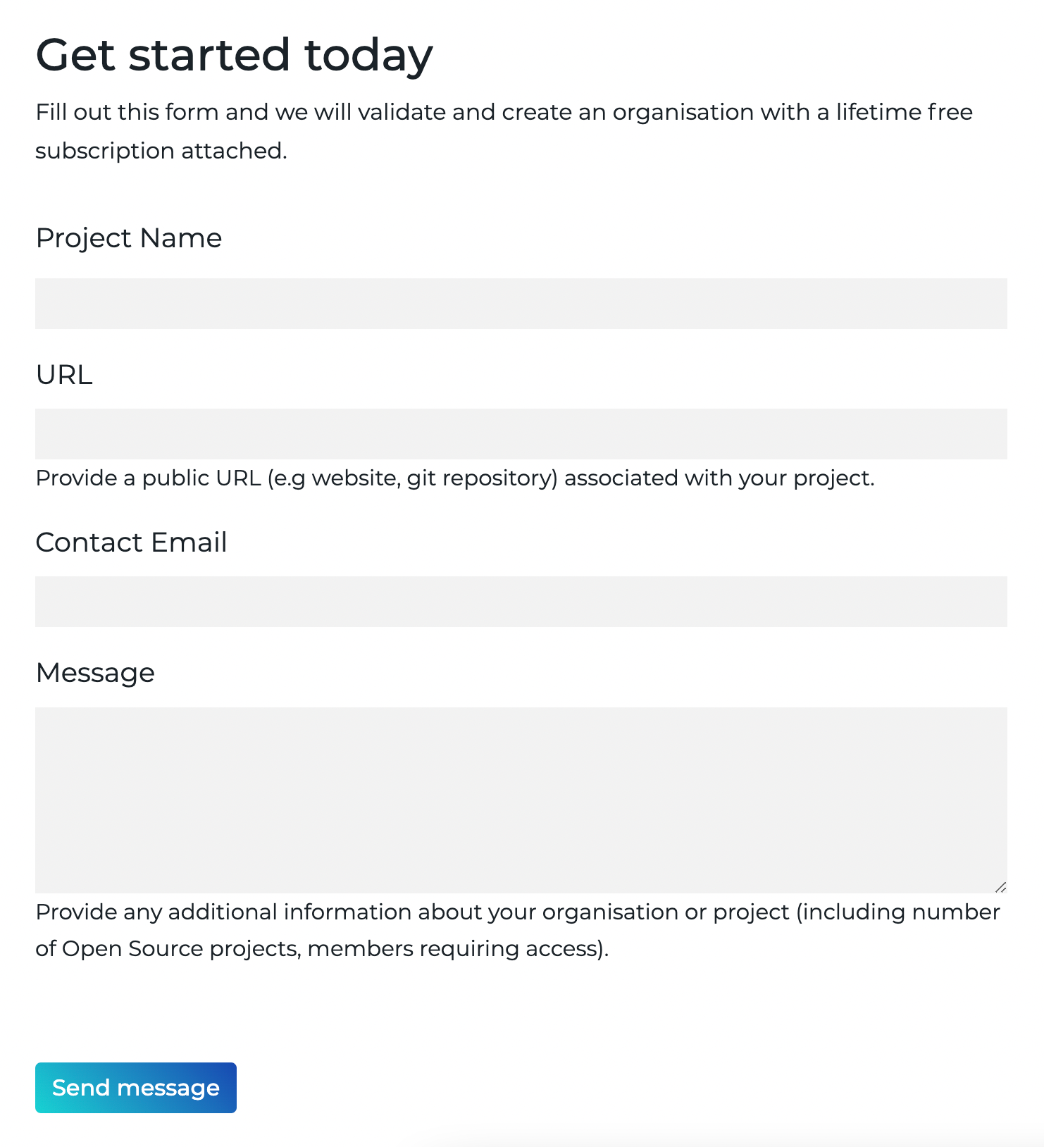 Get free Open Source static hosting with Quant