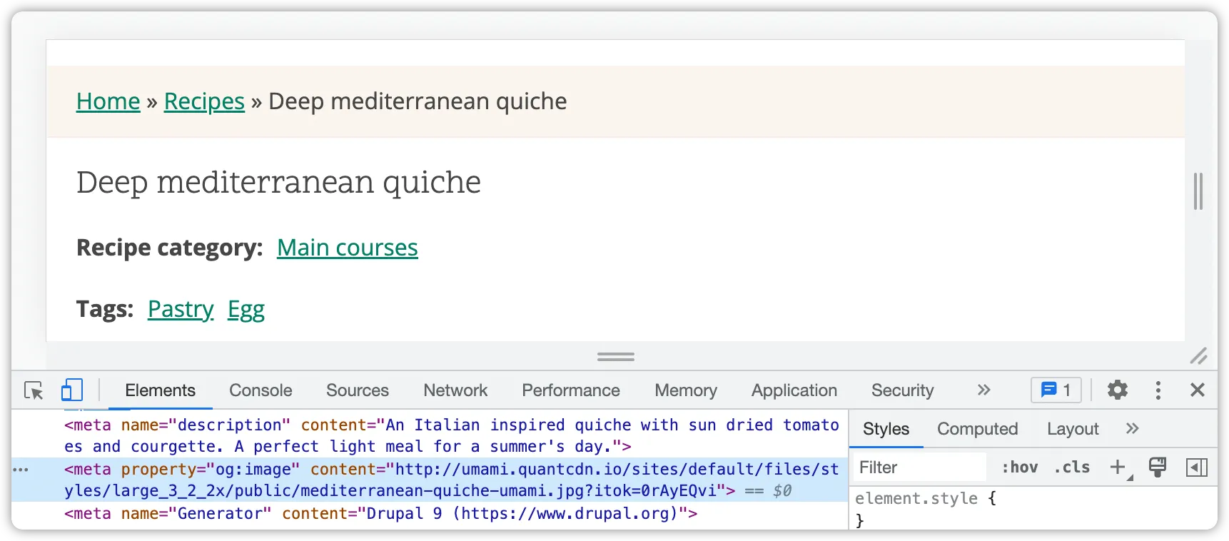 Quant Search Example Open Graph Image