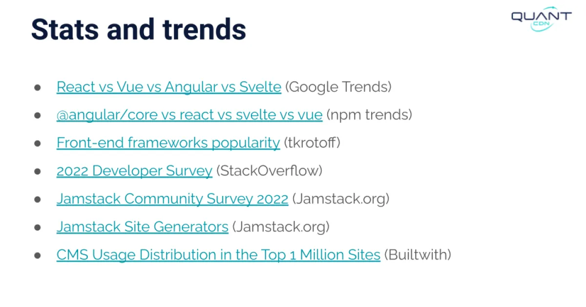 Stanford WebCamp 2023 talk by Kristen Pol - A survey of decoupled and static website solutions - slide 36