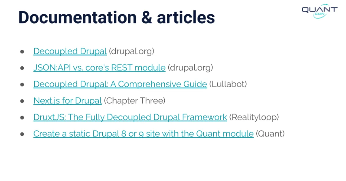 Stanford WebCamp 2023 talk by Kristen Pol - A survey of decoupled and static website solutions - slide 37