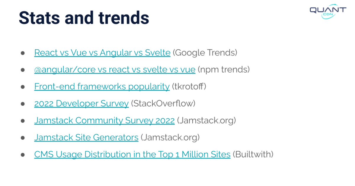 Stanford WebCamp 2023 talk by Kristen Pol - A survey of decoupled and static website solutions - slide 36