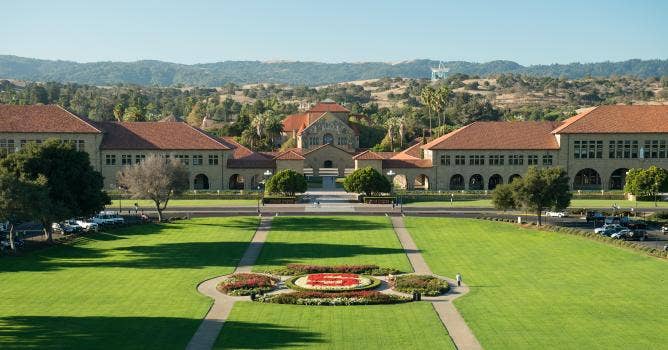 Stanford Campus Oval from Stanford WebCamp 2023 Website